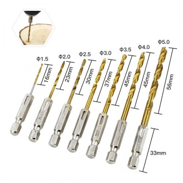 Screwdriver Bit Set Drill Bit Set 21-Piece Drilling and Driving Accessory Kit with Storage Box for Metal Wood Plastic