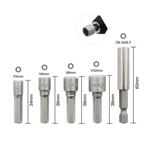 Screwdriver Bit Set Drill Bit Set 21-Piece Drilling and Driving Accessory Kit with Storage Box for Metal Wood Plastic