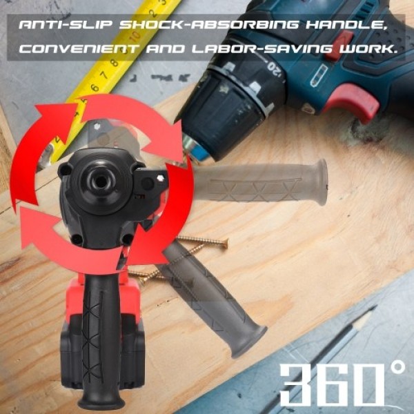 Multifunctional Industrial-grade Brushless Rechargeable Lithium Electric Hammer Cordless Impact Drill Electric Hammer Electric P