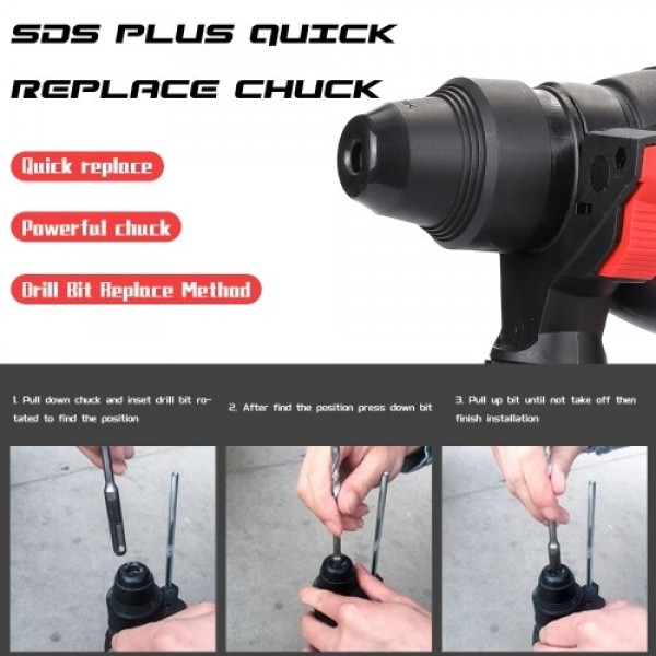 Multifunctional Industrial-grade Brushless Rechargeable Lithium Electric Hammer Cordless Impact Drill Electric Hammer Electric P