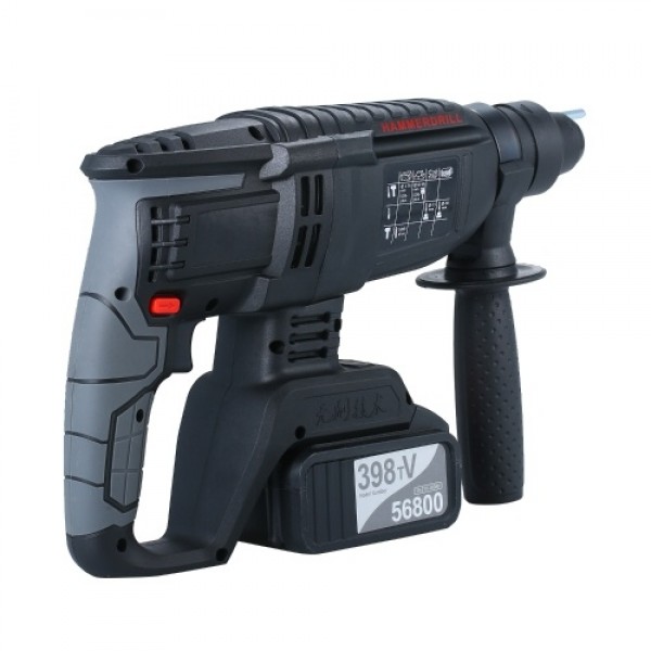 21V Brushless Heavy Duty 4 Function Rotary Hammer Drill 1 Inch SDS-plus Adjustabl Grip Handle 980 RPM Cordless Drill Demolition 