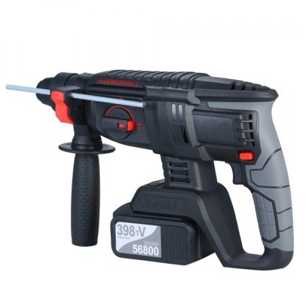 21V Brushless Heavy Duty 4 Function Rotary Hammer Drill 1 Inch SDS-plus Adjustabl Grip Handle 980 RPM Cordless Drill Demolition 