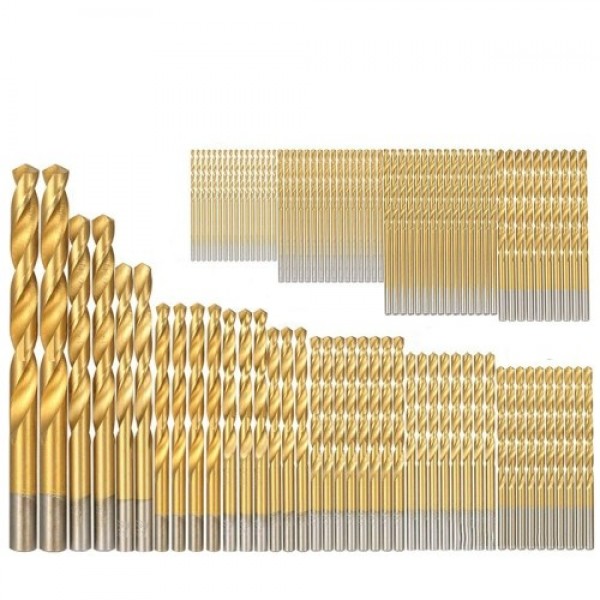 99Pcs Drill Bits Set 1/16''-3/8'' High-speed Steel...