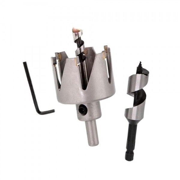 Ball Shape Door Lock Installation Kit Hole Saw Drill Cutter Auger Bit Tool Woodworking