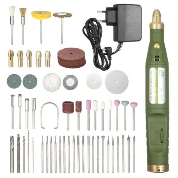 Multi-functional Mini Electric Grinder Variable Speed Rotary Tool and Accessories Kit Electric Drill Grinding Milling Engraving 