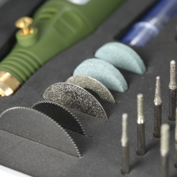 Multi-functional Mini Electric Grinder Variable Speed Rotary Tool and Accessories Kit Electric Drill Grinding Milling Engraving 