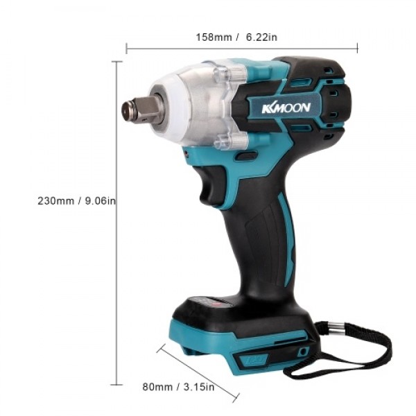 18V Cordless Impact Wrench Screw Driver Brushless ...