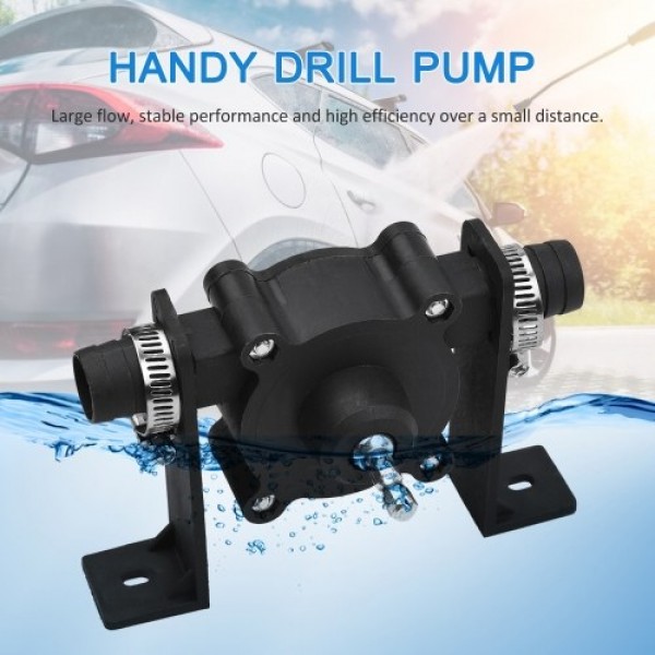 Portable Drill Pump Self Priming Oil Fluid Water Transfer Pump Emergency Bilge Pump Watering Fish Tank Pump for All Drills and F