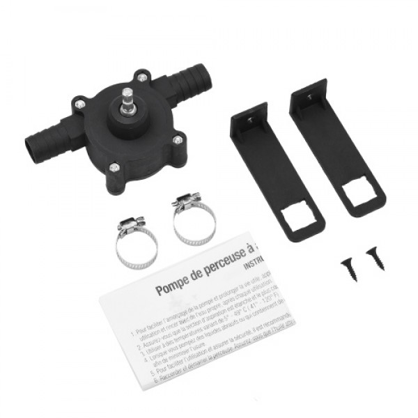 Portable Drill Pump Self Priming Oil Fluid Water Transfer Pump Emergency Bilge Pump Watering Fish Tank Pump for All Drills and F