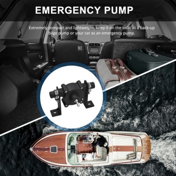 Portable Drill Pump Self Priming Oil Fluid Water Transfer Pump Emergency Bilge Pump Watering Fish Tank Pump for All Drills and F