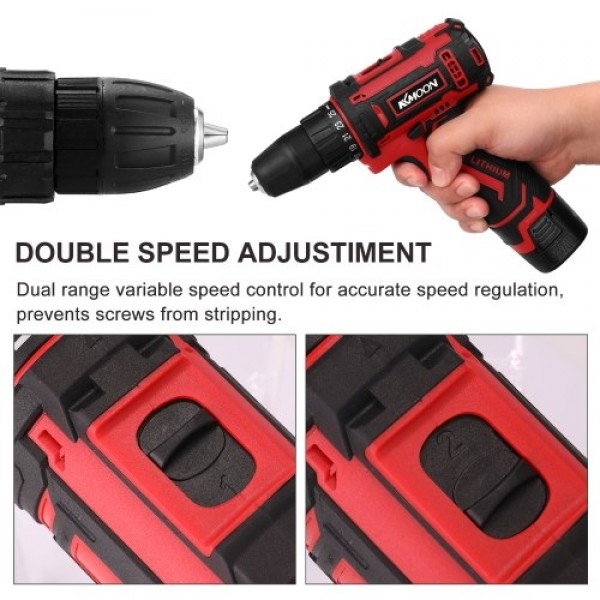 18V Multifunctional Electric Cordless Drill High-power Lithium Battery Wireless Rechargeable Hand Drills Brush Motor Home DIY El