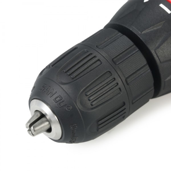16.8V Lithium-Ion Two-speed Multi-functional Electric Cordless Drill Rechargeable Screwdriver with LED Light