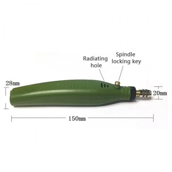 Electric Rotary Tool Kit Multi-Purpose with 10pcs Accessories for Light-Duty DIY Crafting Polishing Waxing Drilling Engraving UE