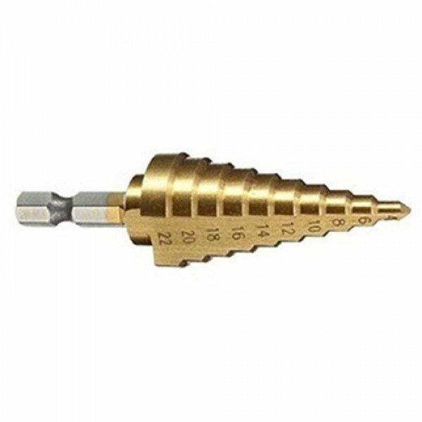 1Pc High-speed Steel Step Cone Dril Bit 4-22MM HSS...