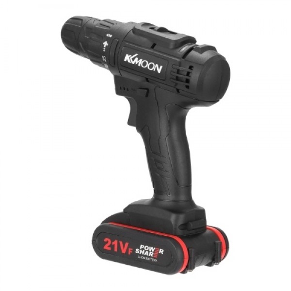 21VF Household Multifuctional Electric Drill Mini Screwdriver Rotation Ways Speeds Torques Adjustable
