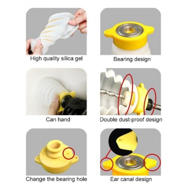 Silicone Scalable Drill Dust Cover Impact Drill Dust Collector Household Decoration Electric Hammer Drill Dust Collector Drill A