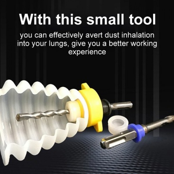 Silicone Scalable Drill Dust Cover Impact Drill Dust Collector Household Decoration Electric Hammer Drill Dust Collector Drill A
