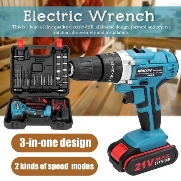 Household 3in1 Multifuctional Electric Drill Mini Screwdriver Rotation Ways 25 Gears of Torques Adjustable