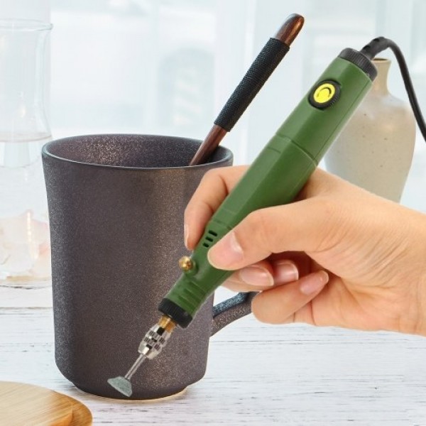 Electric Rotary Tool Kit Multi-Purpose with 10pcs Accessories for Light-Duty DIY Crafting Polishing Waxing Drilling Engraving US