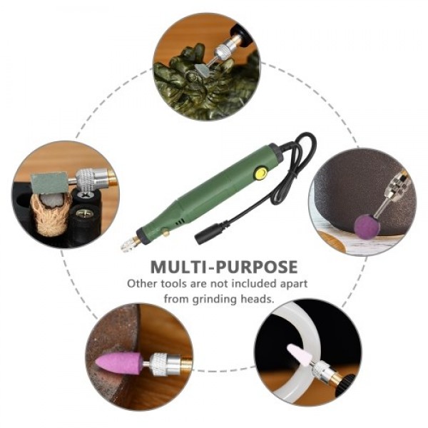 Electric Rotary Tool Kit Multi-Purpose with 10pcs Accessories for Light-Duty DIY Crafting Polishing Waxing Drilling Engraving US