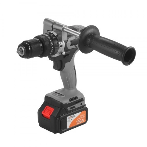 21V 4.0A Cordless Drill Driver Max Torque 200N.m 1/2 Inch Metal Keyless Chuck 20+3 Position 0-1550RMP Variable Speed Impact Hamm