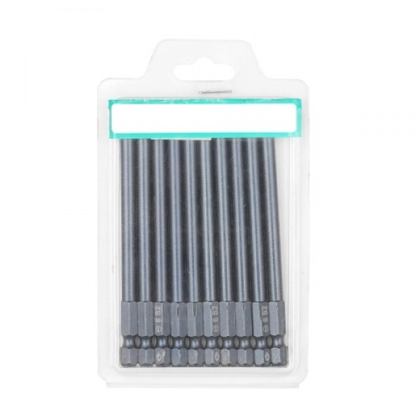 10-Piece Slotted Screwdriver Bit Set 1/4-inch Hex Shank S2 Steel Magnetic Screw Driver Bit Set for Power Screwdriver Electric Ha
