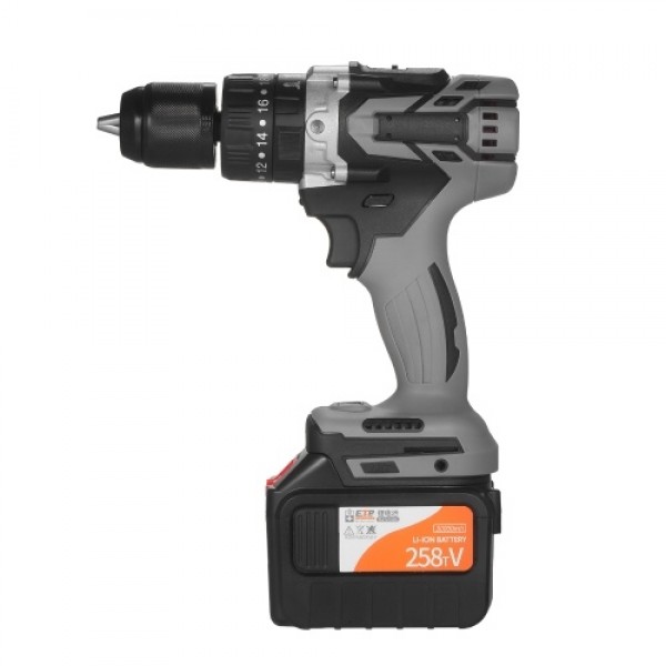 21V 6.0A Cordless Drill Driver Batteries Max Torque 200N.m 1/2 Inch Metal Keyless Chuck 20+3 Position 0-1550RMP Variable Speed I