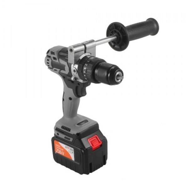 21V 6.0A Cordless Drill Driver Batteries Max Torque 200N.m 1/2 Inch Metal Keyless Chuck 20+3 Position 0-1550RMP Variable Speed I