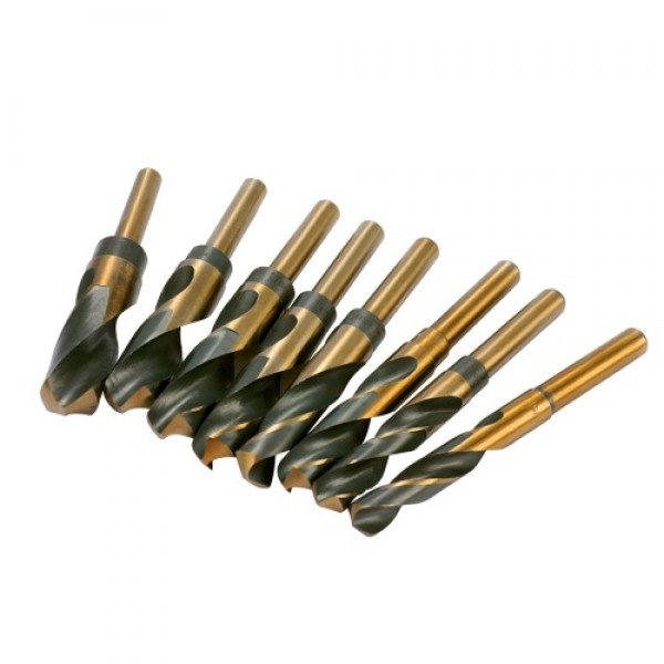8Pcs 1/2'' Reduced Shank HSS Large Drill Bit Set H...