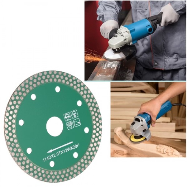 114*2.0*20mm Dry Cutting Diamond Saw Blade with 8 Cooling Holes 20mm Inner Diameter Stone Cutting And Grinding For Angle Grinder