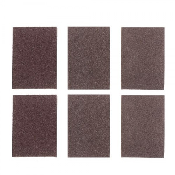Sanding Sponges 6-Piece Reusable Washable Sanding Blocks Set 60/120/240 Grit Coarse/Medium/Fine Sand Blocks Sponges for Metal Wo