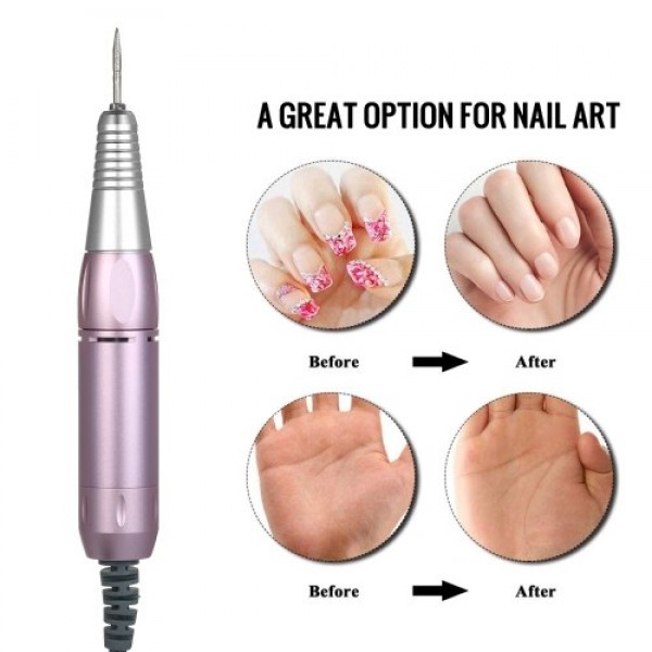 Professional Electric Nail Art Drill Pen Handle File Polish Grind Machine Handpiece Manicure Pedicure Tool Nail Art Accessories 