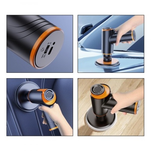 100W 1800rpm Multifunctional Cordless Car Polishing Waxing Machine Portable Car Waxing Tool Two Speed Adjustable