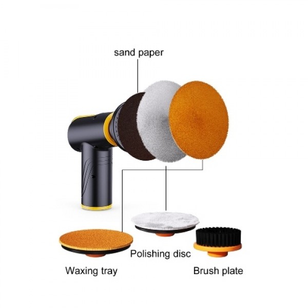 100W 1800rpm Multifunctional Cordless Car Polishing Waxing Machine Portable Car Waxing Tool Two Speed Adjustable