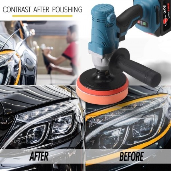 800W 21V  Multi-function 2 In 1 Electric Drill Polishing Machine Handheld Portable Polishing Machine Stepless Variable Speed Fun