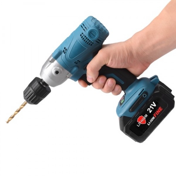 800W 21V  Multi-function 2 In 1 Electric Drill Polishing Machine Handheld Portable Polishing Machine Stepless Variable Speed Fun