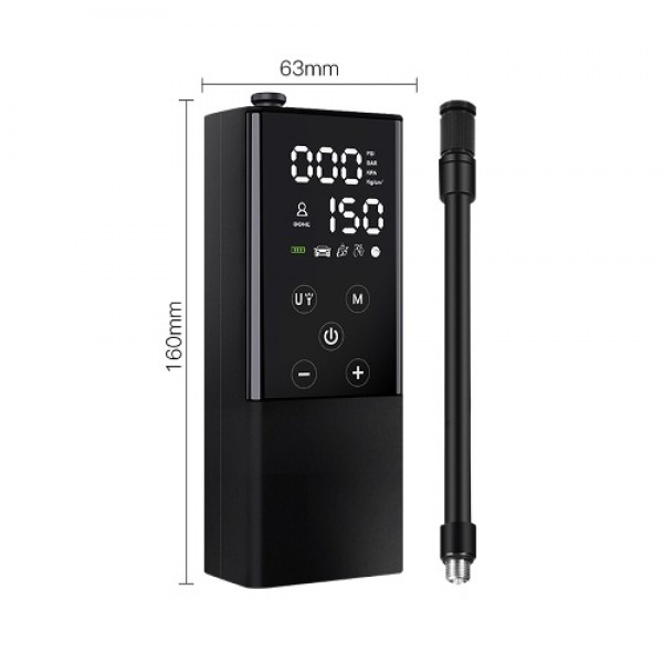 Portable Car Air Pump 150PSI Rechargeable Air Comp...