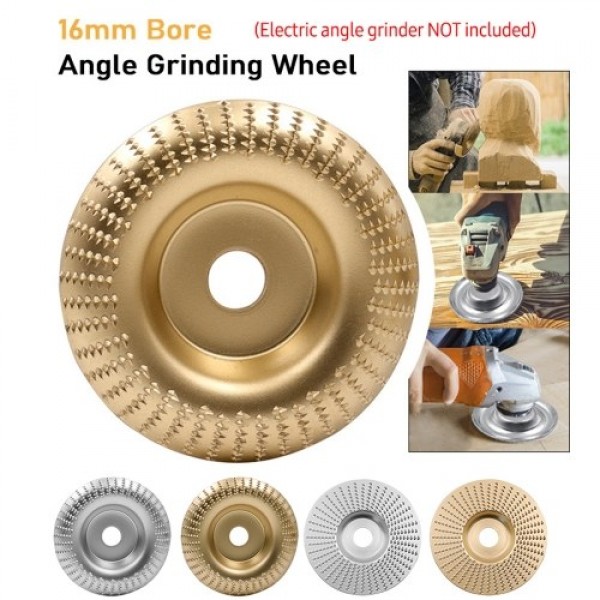 4 Inch Wood Carving Disc for Angle Grinder with 5/8-inch Arbor Wood Shaping Disc Angle Grinding Wheel Rotary Tool Wood Cutting S