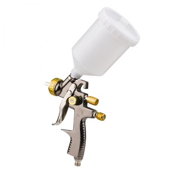 LVLP 1.8mm Air Spray Gun Kit 600cc Fluid Cup Gravity Feed Air Paint Sprayer Mini Handheld 360-degree Paint Spraying Gun for Car 
