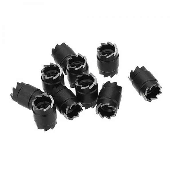 9PCS HSS Spot Welding Drill Set Spot Weld Cutter Drill Bit 8mm Twist Drill 3/8 Spot-welding Drill Center Drill Hole Saw Hexagon 