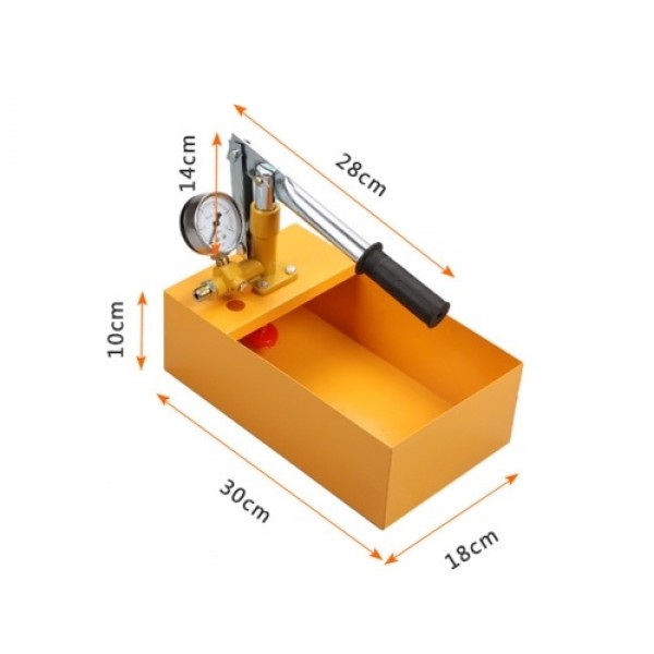 Aluminum 2.5MPa 25KG Water Pressure Tester Manual Hydraulic Test Pump Machine with G1/2