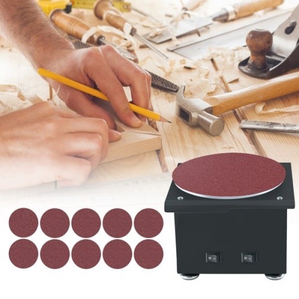 Mini Bench Disc Sander and Sanding Roller Electric...