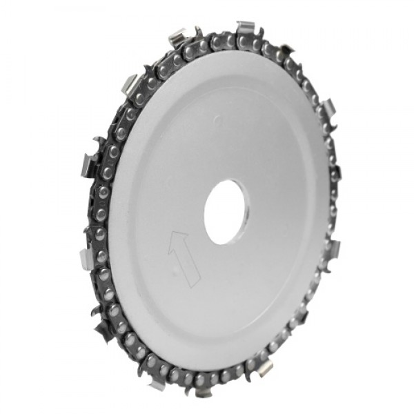 5 Inch 14 Teeth Grinder Chain Disc 22mm Arbor Woodworking Carving Disc for 125mm Angle Grinder and Circular Saw