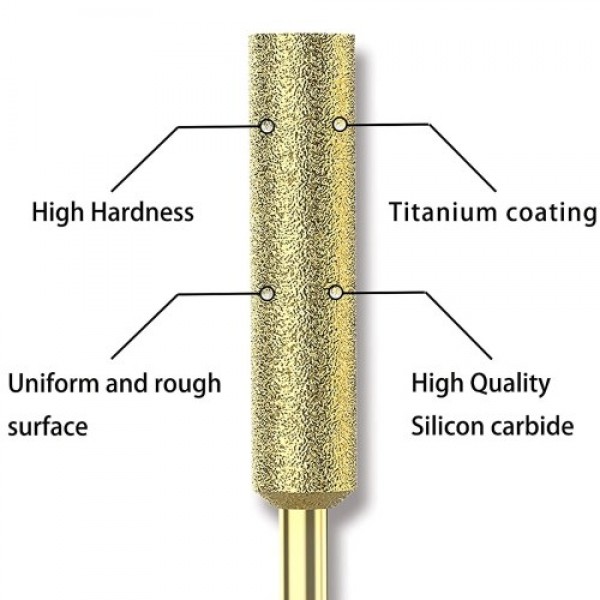 8Pcs Chainsaw Bits Titanium Plated Diamond Sharpener High Hardness Electric Chainsaw File