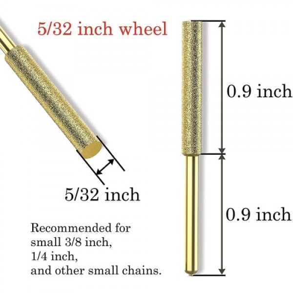 8Pcs Chainsaw Bits Titanium Plated Diamond Sharpener High Hardness Electric Chainsaw File