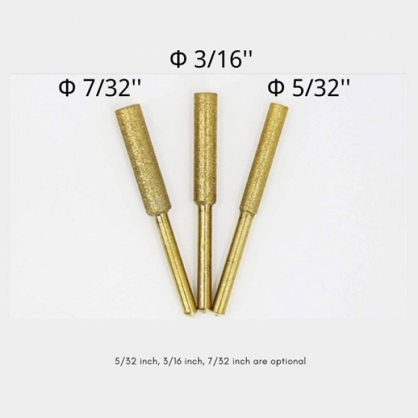 8Pcs Chainsaw Bits Titanium Plated Diamond Sharpener High Hardness Electric Chainsaw File