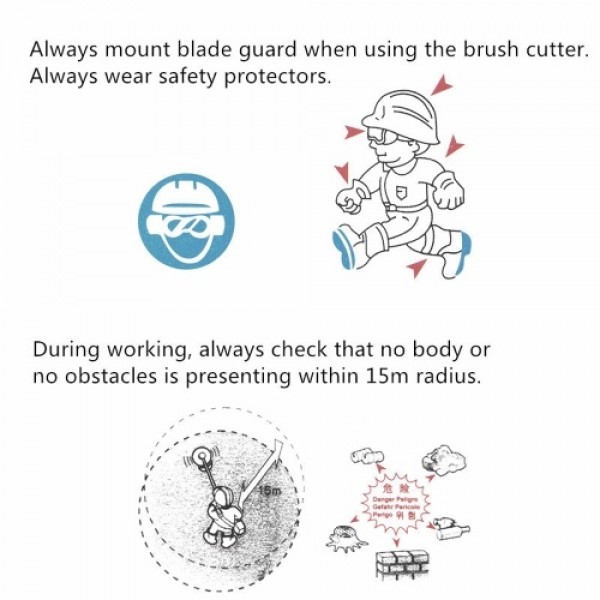 40T 255mm Diameter Alloy Lawn Mower Brush Cutter Blade Mower Accessories Tool