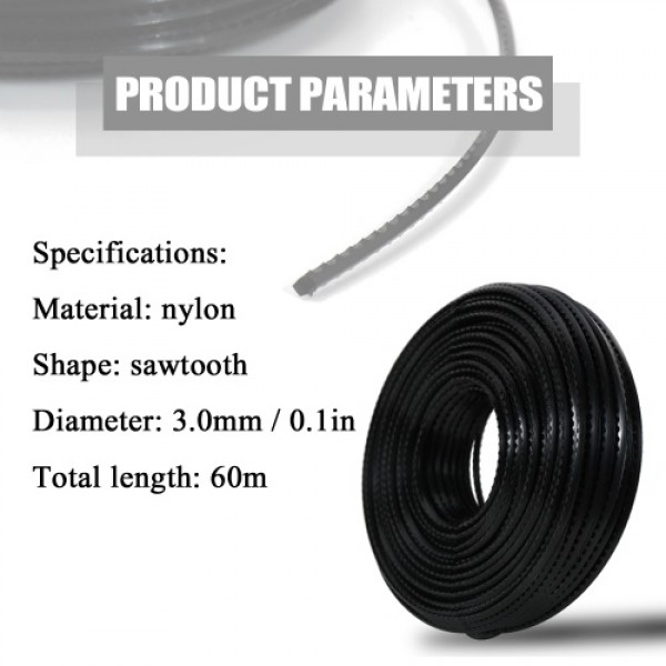3.0mm 60 Meters Professional Fine Quality Nylon Sa...