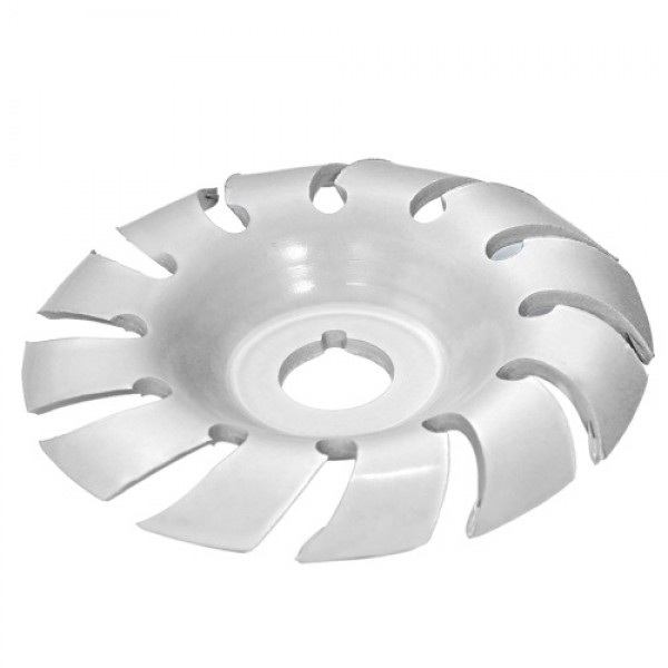 Manganese Steel 90mm 12 Teeth Wood Carving Disc 16mm Bore Grinder Shaping Disc for 100 115 Angle Grinder Woodworking Electric An