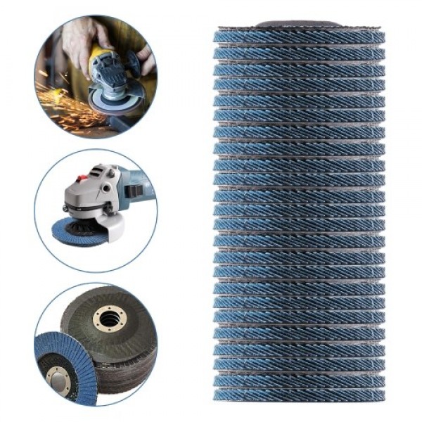 20Pcs 4.5in  Angle Grinder Flap Discs 4.5'' X 7/8'' Premium Zirconia Alumina Abrasive Sanding Grinding Wheel